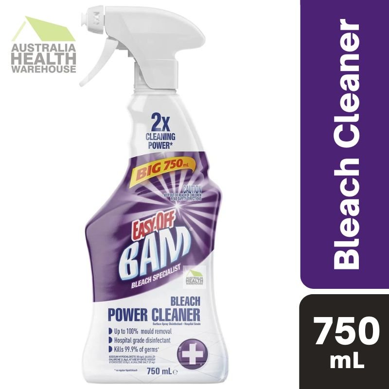 [Expiry: 05/2025] Easy-off Bam Bleach Power Cleaner Trigger Spray 750mL