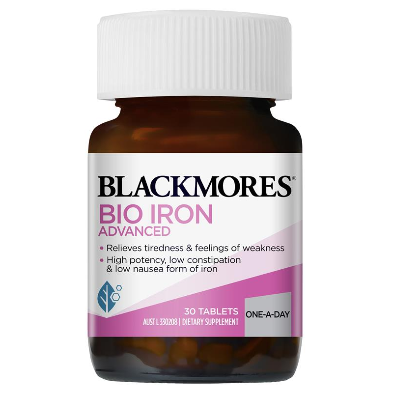 [Expiry: 08/2025] Blackmores Bio Iron Advanced 30 Tablets