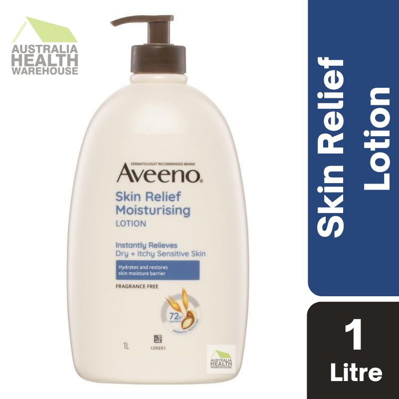 [Expiry: 05/2027] Aveeno Skin Relief Moisturising Lotion Fragrance Free 1 Litre