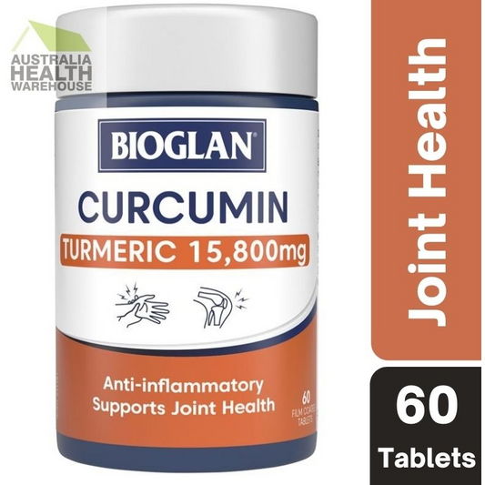 [Expiry: 07/2025] Bioglan Curcumin Turmeric 15,800mg 60 Tablets