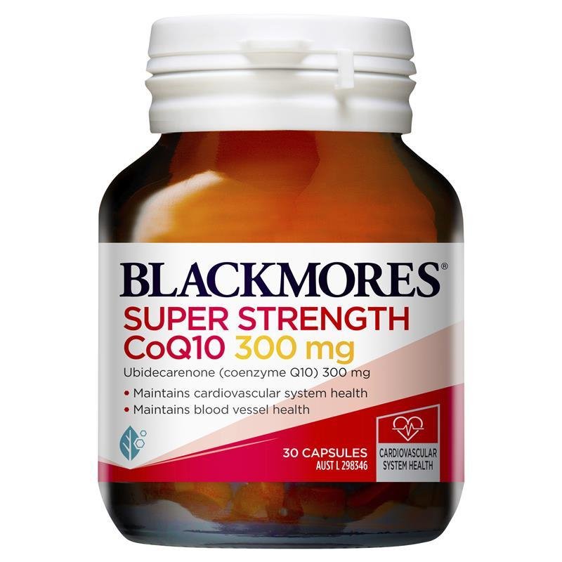 [Expiry: 10/2025] Blackmores Super Strength CoQ10 300mg 30 Capsules