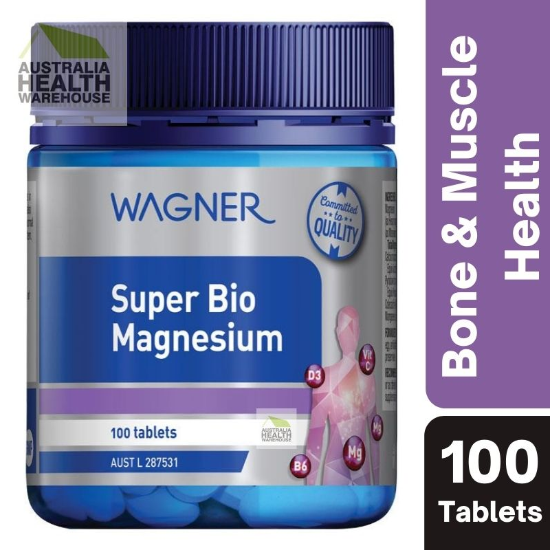 [Expiry: 07/2027] Wagner Super Bio Magnesium 100 Tablets