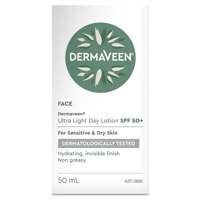 [CLEARANCE Expiry: 04/2025] Dermaveen Face Ultra Light Day Lotion SPF 50+ 50mL