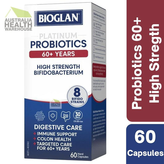 [Expiry: 06/2026] Bioglan Platinum Probiotics 60+ Years 60 Capsules