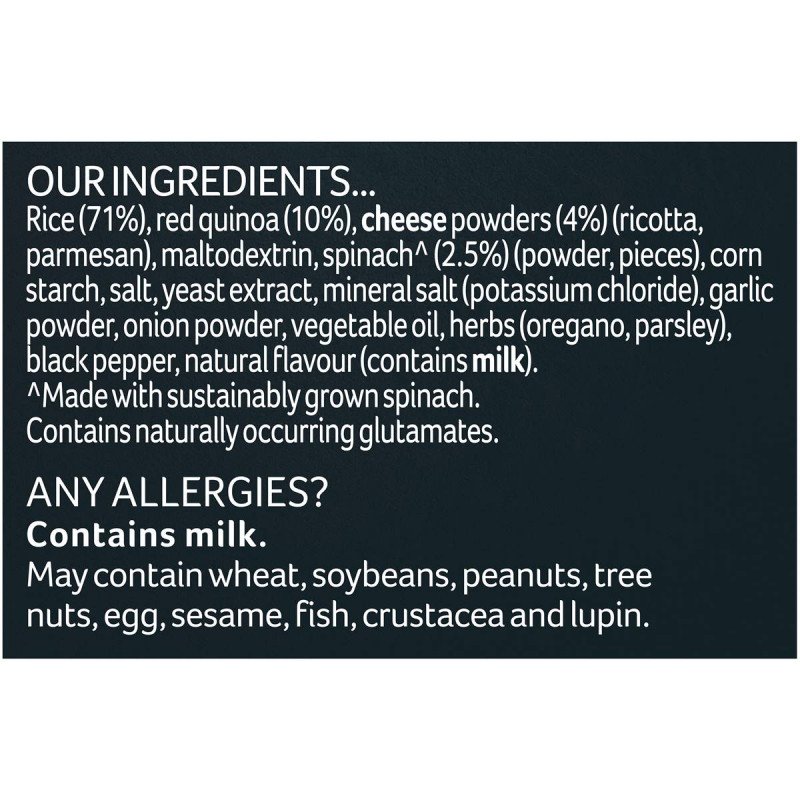 [CLEARANCE EXPIRY: 24/04/2024] Continental Rice Sensations Spinach Ricotta & Parmesan with Red Quinoa 105g