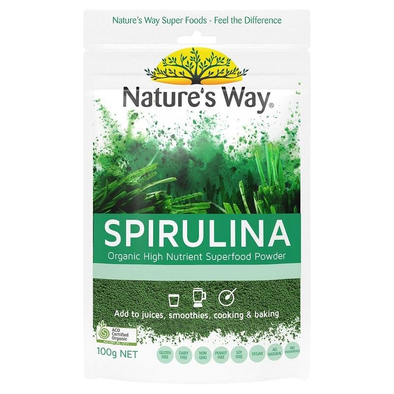 [Expiry: 11/2025] Nature's Way Superfoods Spirulina Organic Powder 100g