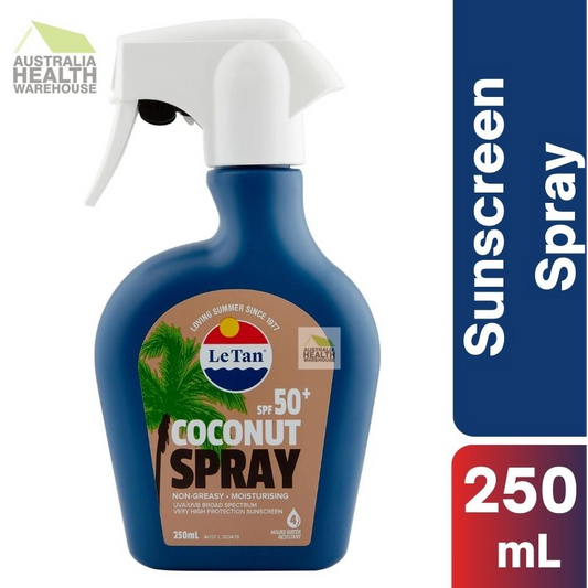 [Expiry: 10/2026] Le Tan  SPF 50+ Coconut Sunscreen Spray 250mL