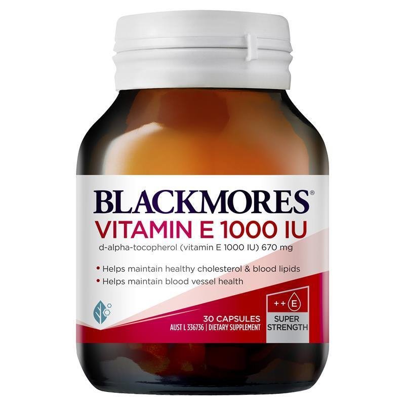 [Expiry: 01/2028] Blackmores Vitamin E 1000IU 30 Capsules