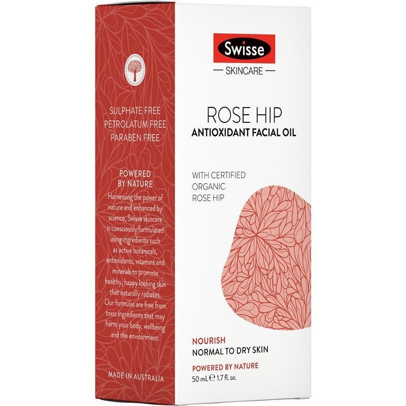 Swisse Skincare Rose Hip Antioxidant Facial Oil 50ml