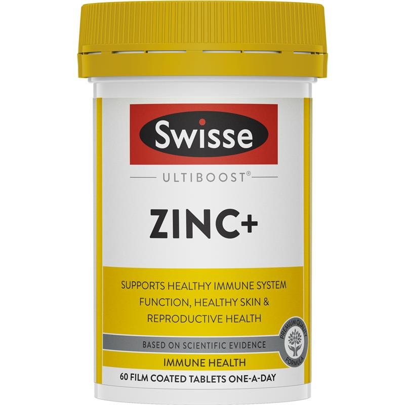 [Expiry: 06/2025] Swisse Ultiboost Zinc+ 60 Tablets