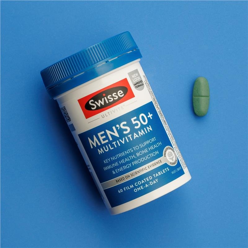 [CLEARANCE Expiry: 03/2025] Swisse Ultivite Men's 50+ Multivitamin 60 Tablets