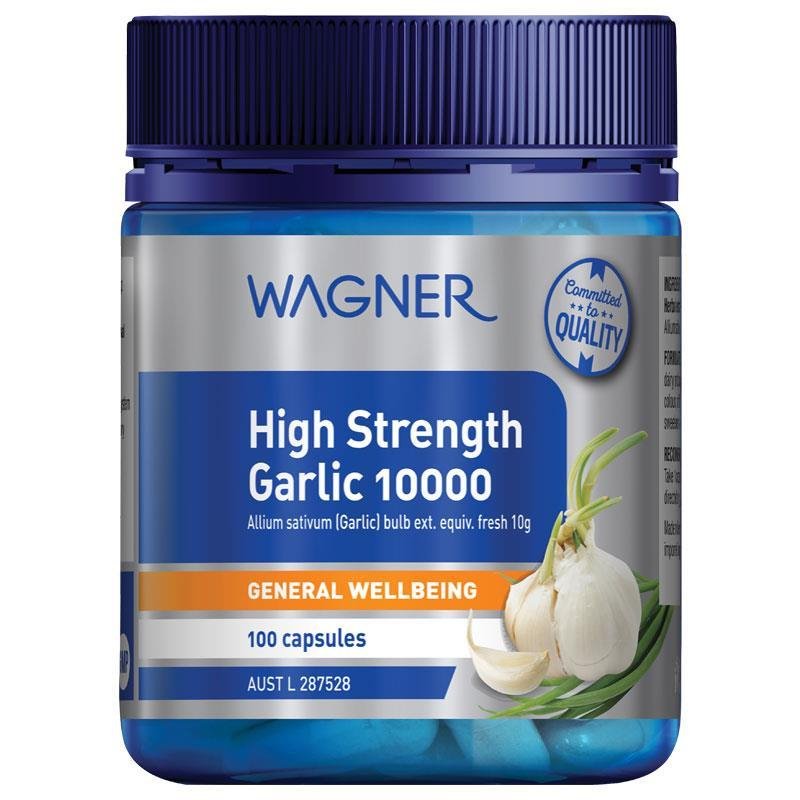 [Expiry: 09/2026] Wagner High Strength Garlic 10000 100 Capsules