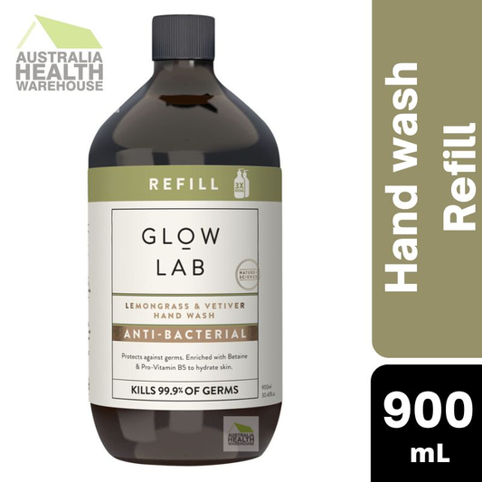 [Expiry: 03/2026] Glow Lab Lemongrass & Vetiver Hand Wash Anitbacterial Refill 900mL