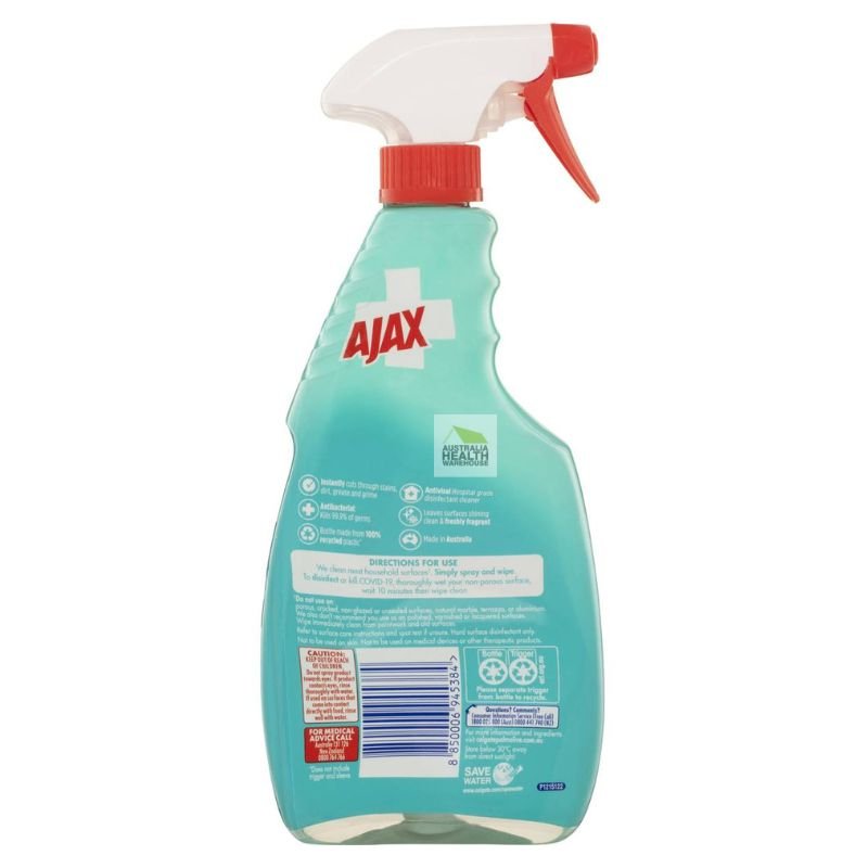 [CLEARANCE Expiry: 10/05/2025] Ajax Hospital Grade Disinfectant Multipurpose Spring Botanicals Cleaner 500mL