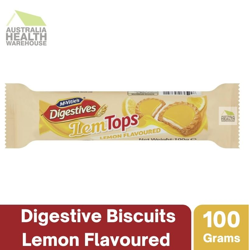 [Expiry: 19/05/2025] Mcvitie's Digestives LemTops Lemon Flavoured 100g