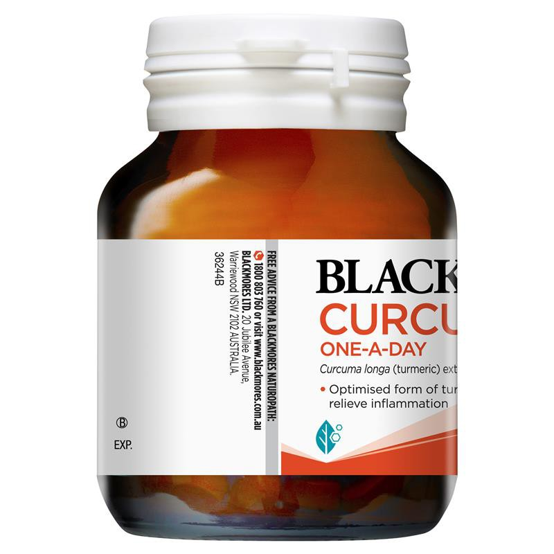 [Expiry: 09/2025] Blackmores Curcumin One-A-Day 30 Capsules