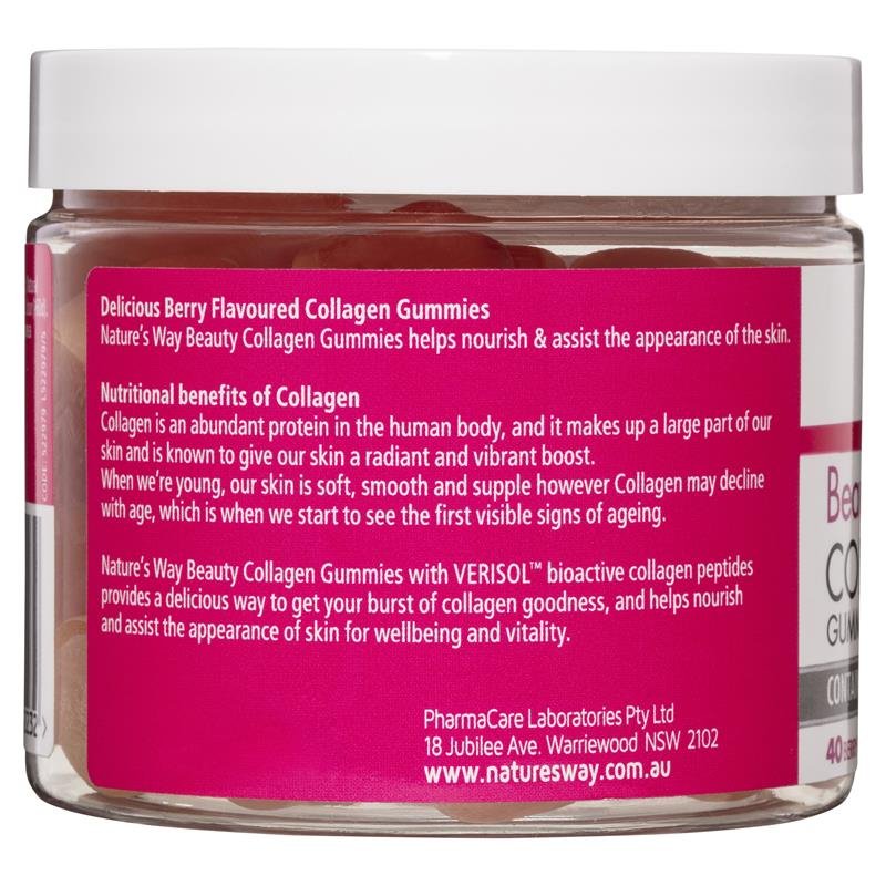 [CLEARANCE: 07/2024] Nature's Way Beauty Collagen Gummies 40 Gummies