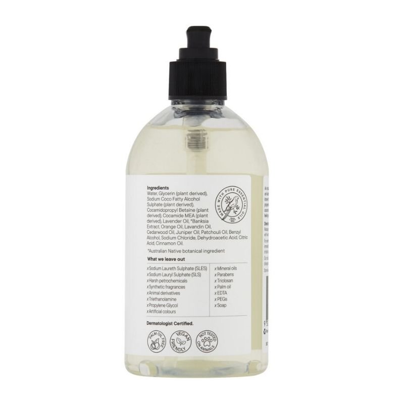 Bosisto's Desert Lime & Eucalyptus Hand Wash 500mL Pump