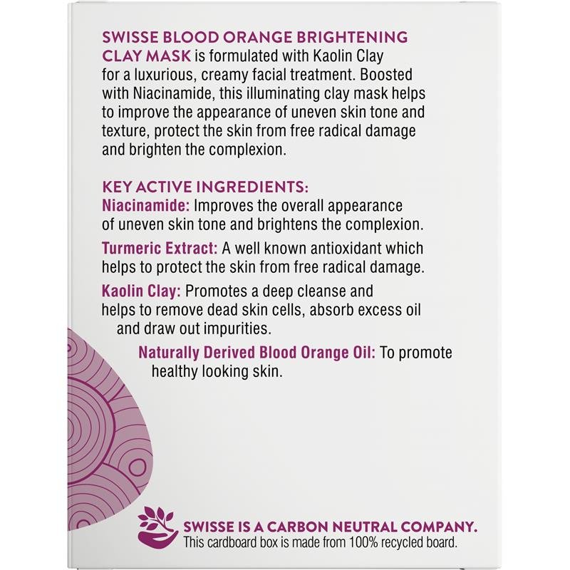 Swisse Blood Orange Brightening Clay Mask 70g