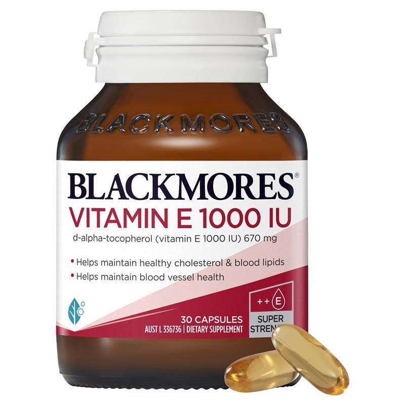 [Expiry: 01/2028] Blackmores Vitamin E 1000IU 30 Capsules