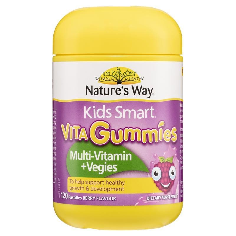 [Expiry: 03/2026] Nature's Way Kids Smart Vita Gummies Multi Vitamin & Vegies 120 Pastilles