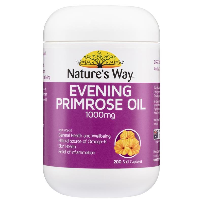 [Expiry: 03/2026] Nature's Way Evening Primrose Oil 200 Capsules