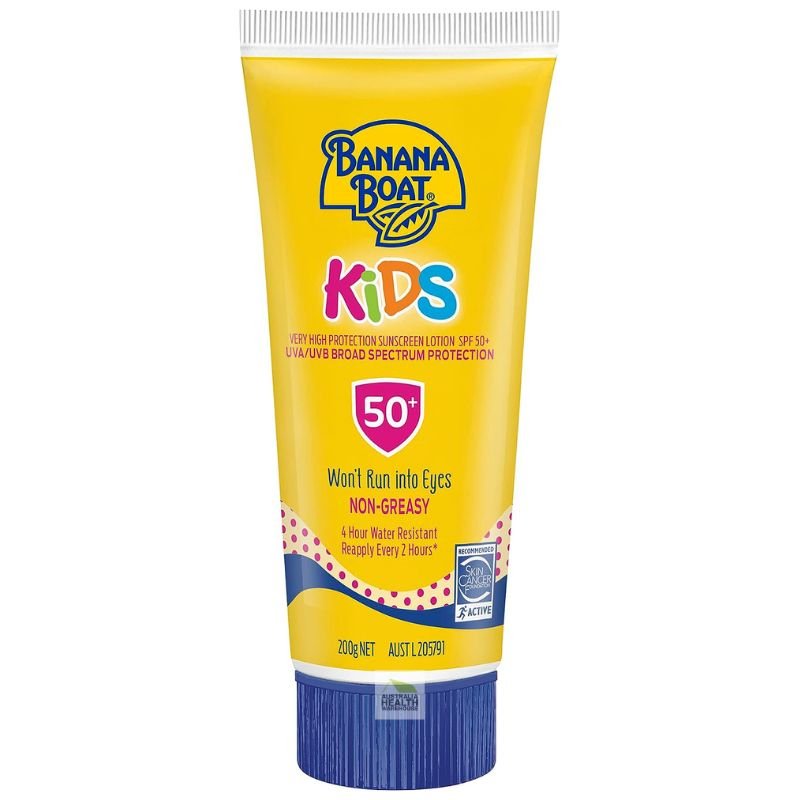 [CLEARANCE Expiry: 03/2025] Banana Boat Kids Sunscreen Lotion SPF50+ 200g