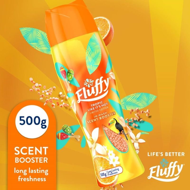 Fluffy Tropic Like It's Hot  In-Wash Scent Booster Laundry Beads 500g