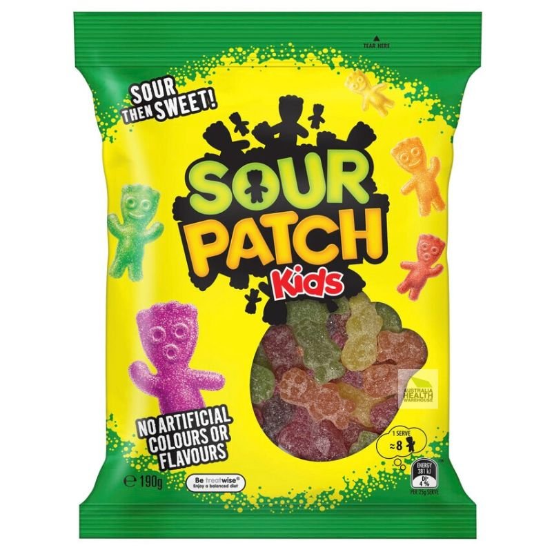 [CLEARANCE Expiry: 24/01/2025] Sour Patch Kids Lollies 190g