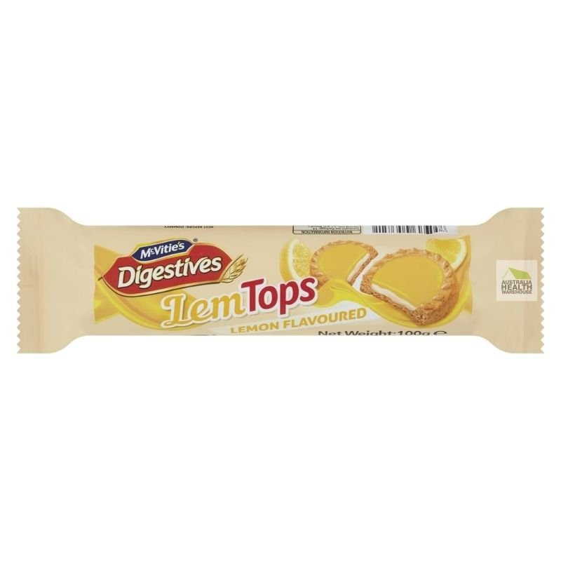 [Expiry: 19/05/2025] Mcvitie's Digestives LemTops Lemon Flavoured 100g