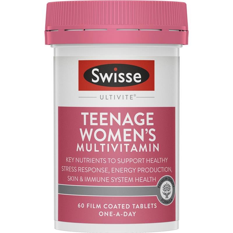 [Expiry: 02/2027] Swisse Ultivite Teenage Women's Multivitamin 60 Tablets