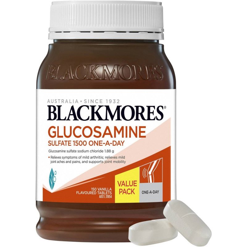 [CLEARANCE Expiry: 04/2025] Blackmores Glucosamine Sulfate 1500 One-A-Day 150 Tablets