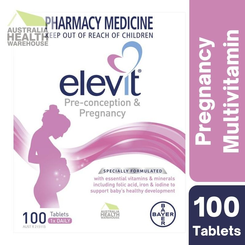 [Expiry: 09/2026] Elevit Pre-conception & Pregnancy Multivitamin 100 Tablets