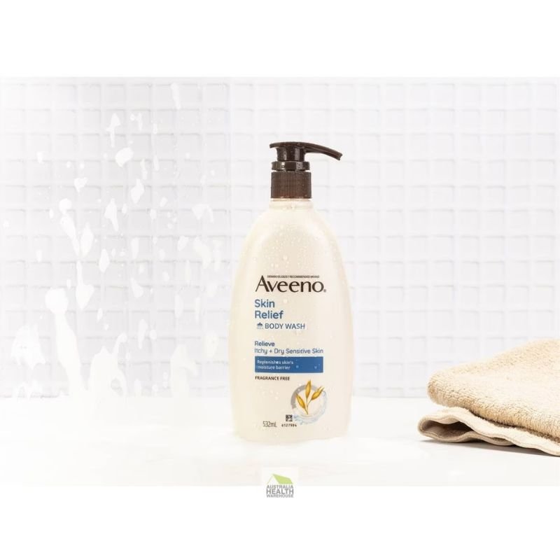 [Expiry: 02/2026] Aveeno Skin Relief Body Wash Fragrance Free 532mL