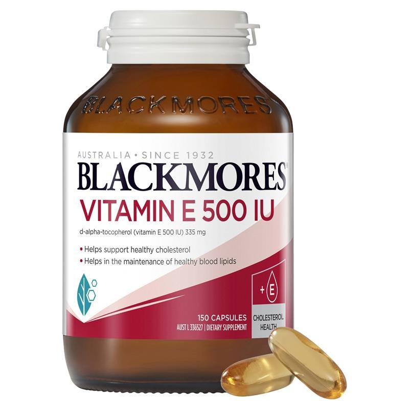 [Expiry: 06/2027] Blackmores Natural Vitamin E 500IU 150 Capsules