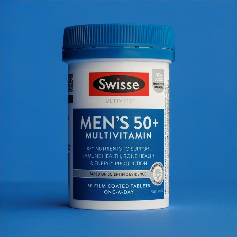 [CLEARANCE Expiry: 03/2025] Swisse Ultivite Men's 50+ Multivitamin 60 Tablets