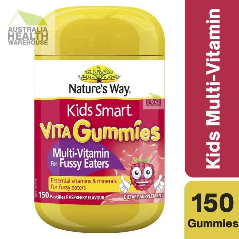 [CLEARANCE Expiry: 12/2024] Nature's Way Kids Smart Vita Gummies Multi-Vitamin for Fussy Eaters 150 Gummies