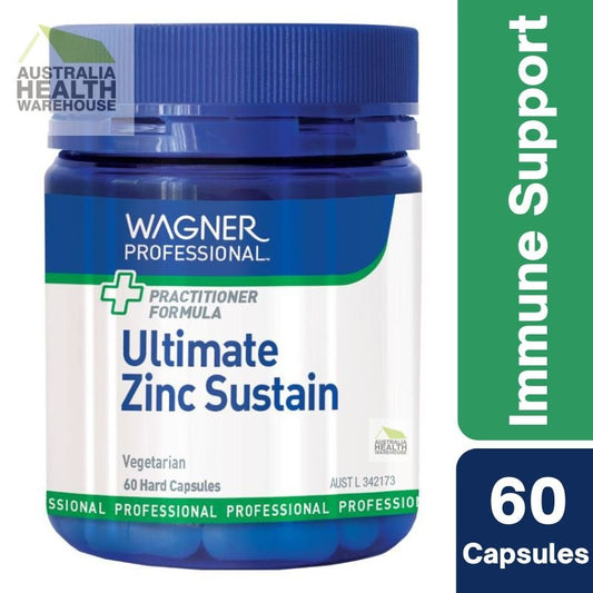 [Expiry: 01/2025] Wagner Professional Ultimate Zinc Sustain 60 Vegetarian Capsules