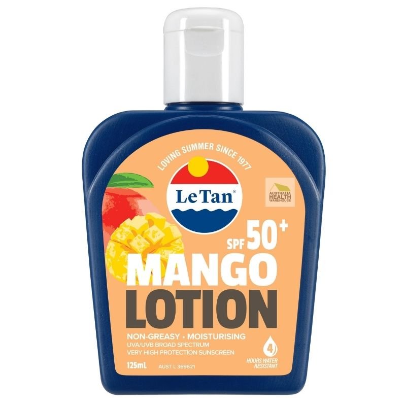 [Expiry: 09/2026]  Le Tan SPF 50+ Mango Sunscreen Lotion 125mL