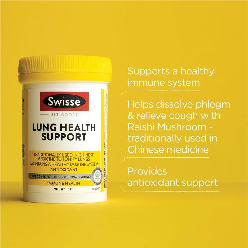 [Expiry: 03/2026] Swisse Ultiboost Lung Health Support 90 Tablets