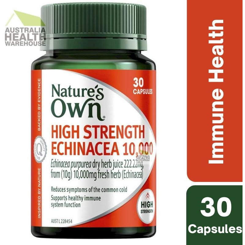 [Expiry: 01/2027] Nature's Own High Strength Echinacea 10,000mg 30 Capsules