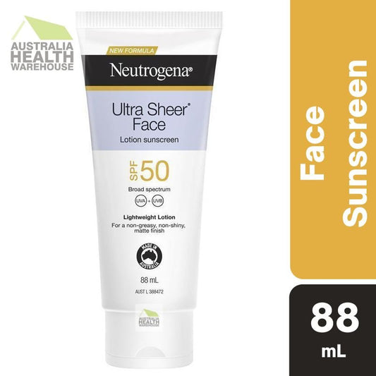 [Expiry: 12/2025] Neutrogena Ultra Sheer Face Lotion Sunscreen SPF 50 88mL