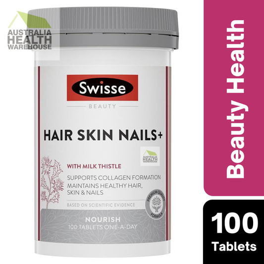 [CLEARANCE Expiry: 06/2025] Swisse Beauty Hair Skin Nails+ 100 Tablets