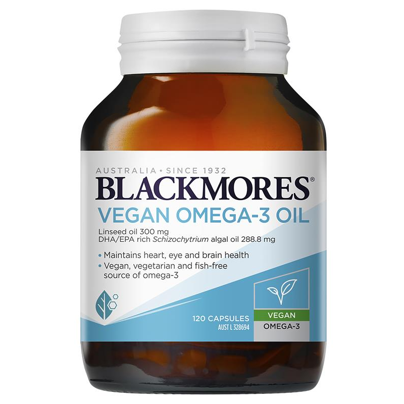 [Expiry: 12/2025] Blackmores Vegan Omega-3 Oil 120 Capsules