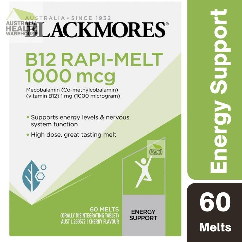 [Expiry; 09/2025] Blackmores B12 Rapi-Melt 1000 mcg 60 Melts