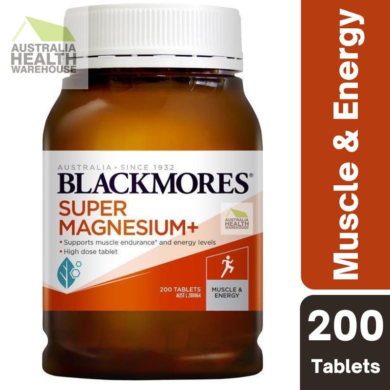 [Expiry: 05/2026] Blackmores Super Magnesium Plus 200 Tablets