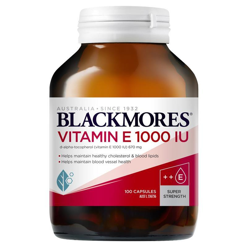 [CLEARANCE Expiry: 04/2025] Blackmores Vitamin E 1000IU 100 Capsules