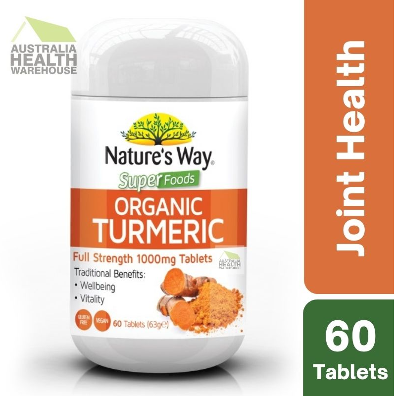 [Expiry: 08/2025] Nature's Way Superfoods Turmeric 60 Tablets