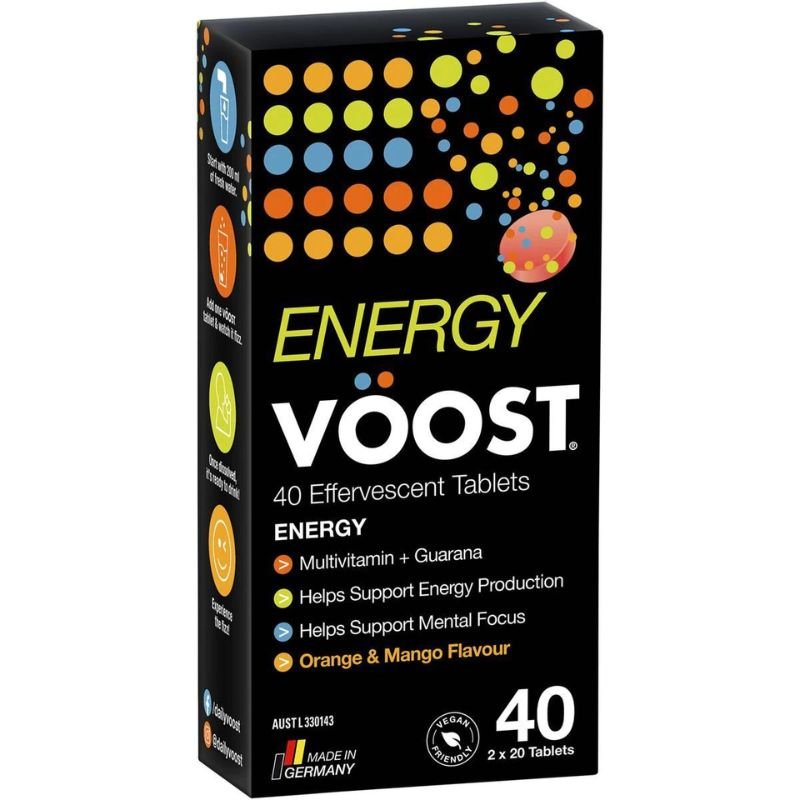 [Expiry: 11/2025] Voost Energy Orange & Mango Effervescent 40 Tablets