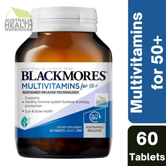 [Expiry: 02/2026] Blackmores Multivitamin for 50+ Sustained Release 60 Capsules